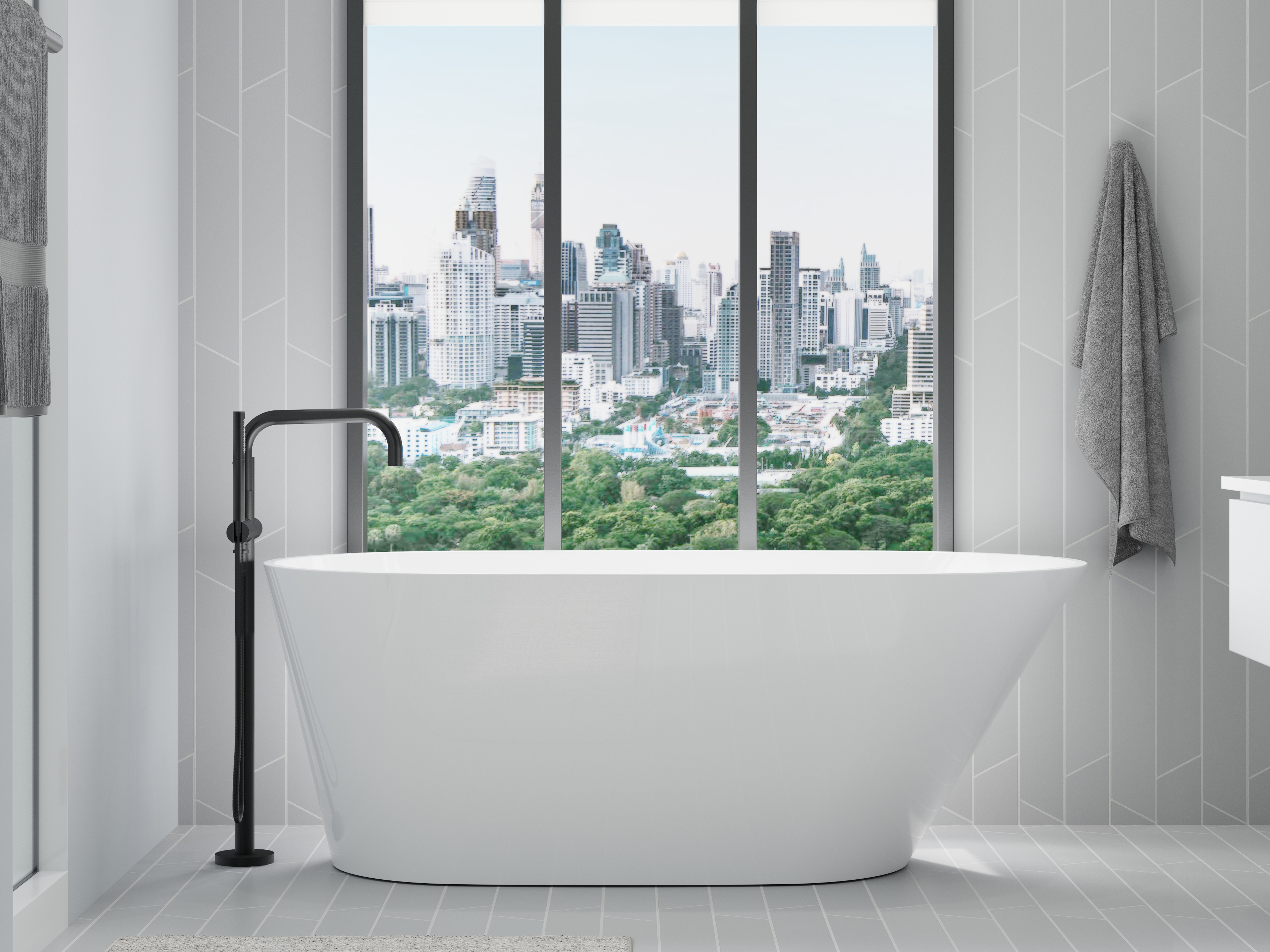 kohler stand alone tub